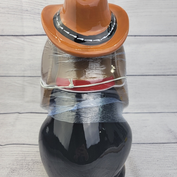 Pioneer Woman Ceramic Cowboy Charlie Turquoise Cookie Jar - Picture 4 of 17